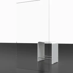 Schulte Porte de douche coulissante avec roulettes l.100 x H.200 cm, verre transparent anticalcaire, profilé noir mat, NewStyle* Porte De Douche