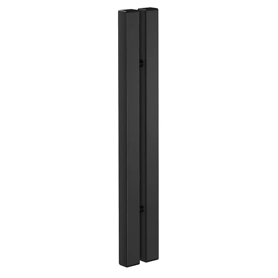 Schulte Porte de douche coulissante avec roulettes l.100 x H.200 cm, verre transparent anticalcaire, profilé noir mat, NewStyle* Porte De Douche