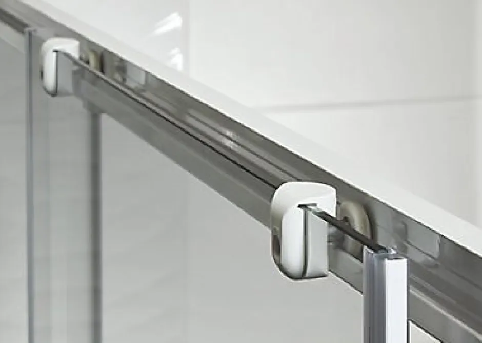 Cooke & Lewis Porte de douche coulissante Onega sérigraphié 120 cm