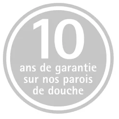Schulte Porte de douche coulissante l.140 x H.200 cm, verre transparent, profilé doré mat, MasterClass