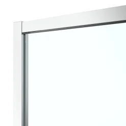 GoodHome Porte de douche coulissante PMR l.120 x 195 cm, profilés finition chrome, Ledava