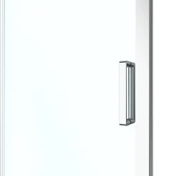 GoodHome Porte de douche coulissante PMR l.120 x 195 cm, profilés finition chrome, Ledava