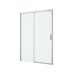 GoodHome Porte de douche coulissante PMR l.120 x 195 cm, profilés finition chrome, Ledava