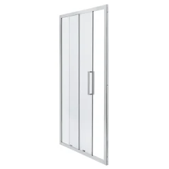 Cooke & Lewis Porte de douche coulissante Zilia transparent 140 cm