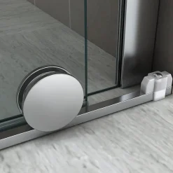 Saniverre Porte de douche coulissante NAPOLI H.200 - largeur 130 cm verre transparent 8 mm -* Porte De Douche
