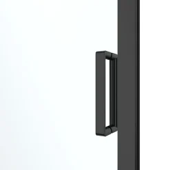 GoodHome Porte de douche coulissante l.120 x H.195 cm, profilés alu noir, Ledava* Porte De Douche