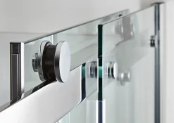 GoodHome Porte de douche coulissante Naya transparent 120 cm