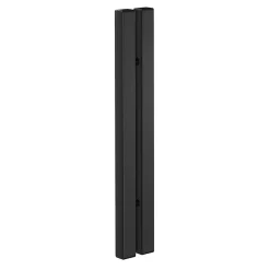 Schulte Porte de douche coulissante avec roulettes l.120 x H.200 cm, verre transparent anticalcaire, profilé noir mat, NewStyle* Porte De Douche