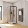 Schulte Porte de douche coulissante en accès d'angle l.90 x L.90 x H.180 cm, Sunny Vita* Porte De Douche
