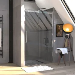 Galedo Porte de douche coulissante Rolling transparente 120cm