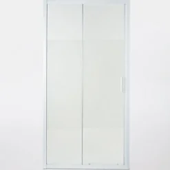 Cooke & Lewis Porte de douche coulissante Onega sérigraphié 100 cm