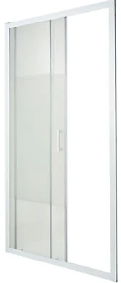 Cooke & Lewis Porte de douche coulissante Onega sérigraphié 100 cm