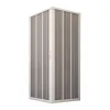 Forte Porte de douche d'angle en PVC 80x80CM H185 avec Ouverture Centrale couleure Blanche mod. Flex