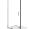 Laneri Porte de douche de 8 mm à battant pour installation en niche H.200 réversible - 69-73 cm* Porte De Douche