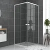 Galedo Porte de douche en angle blanc Spot 90 x 90cm* Porte De Douche