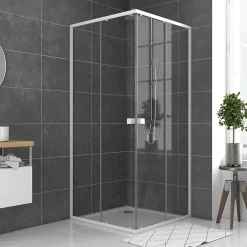 Galedo Porte de douche en angle blanc Spot 90 x 90cm* Porte De Douche