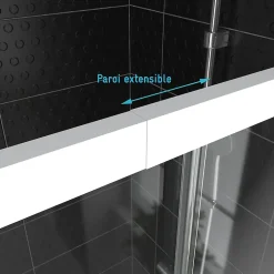 Galedo Porte de douche en angle blanc Spot 90 x 90cm* Porte De Douche
