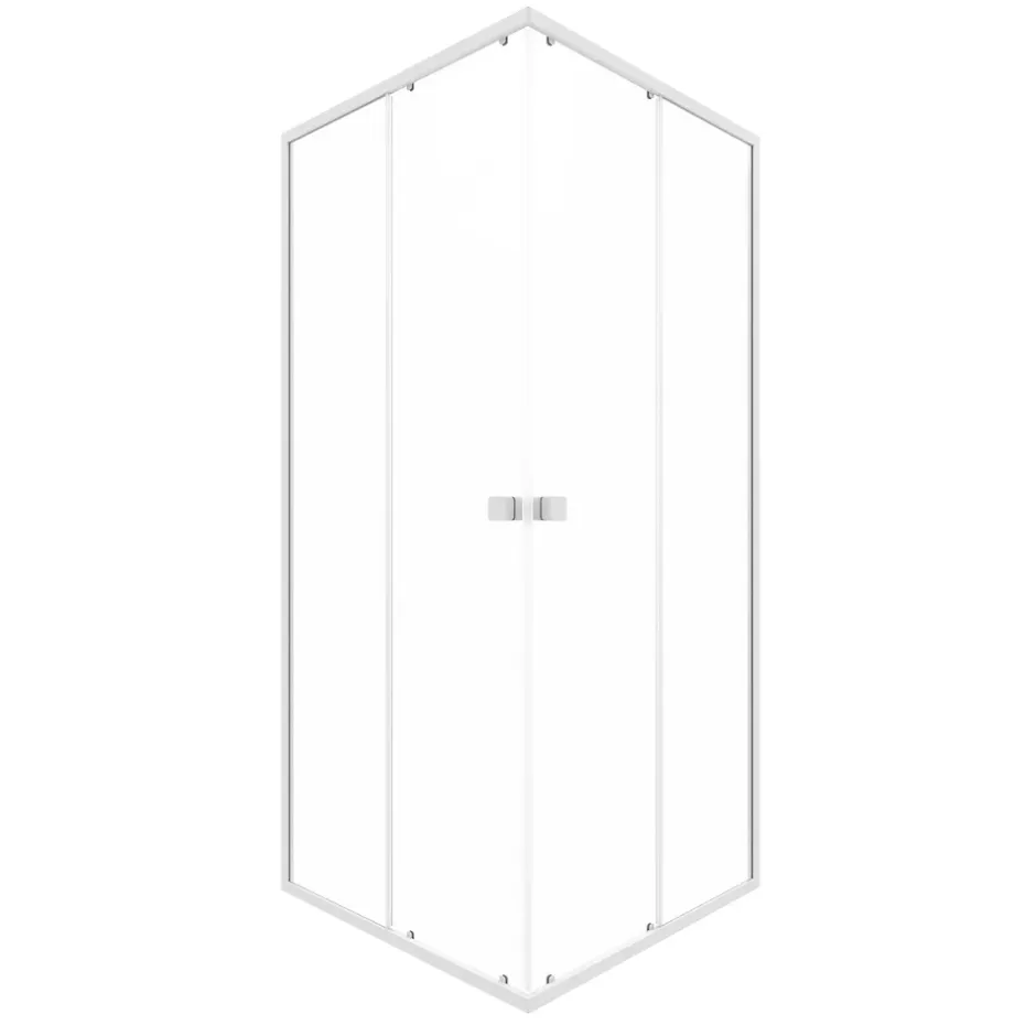 Galedo Porte de douche en angle blanc Spot 90 x 90cm* Porte De Douche