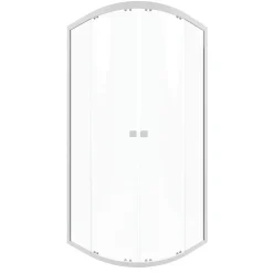 Galedo Porte de douche en angle circulaire blanc Spot 90 x 90cm* Porte De Douche