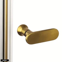 Otitec Porte de Douche Encastrée Pivotante - 160 x 195 - OR BROSSÉ - NEW SOLEO