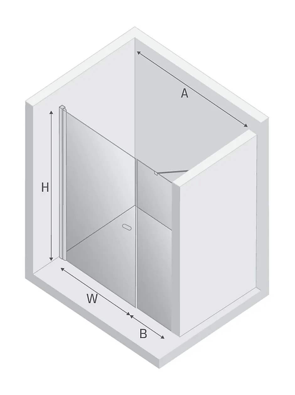 Otitec Porte de Douche Encastrée Pivotante - 160 x 195 - OR BROSSÉ - NEW SOLEO