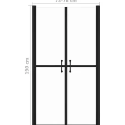 Vidaxl Porte de douche ESG transparent (73-76)x190 cm* Porte De Douche