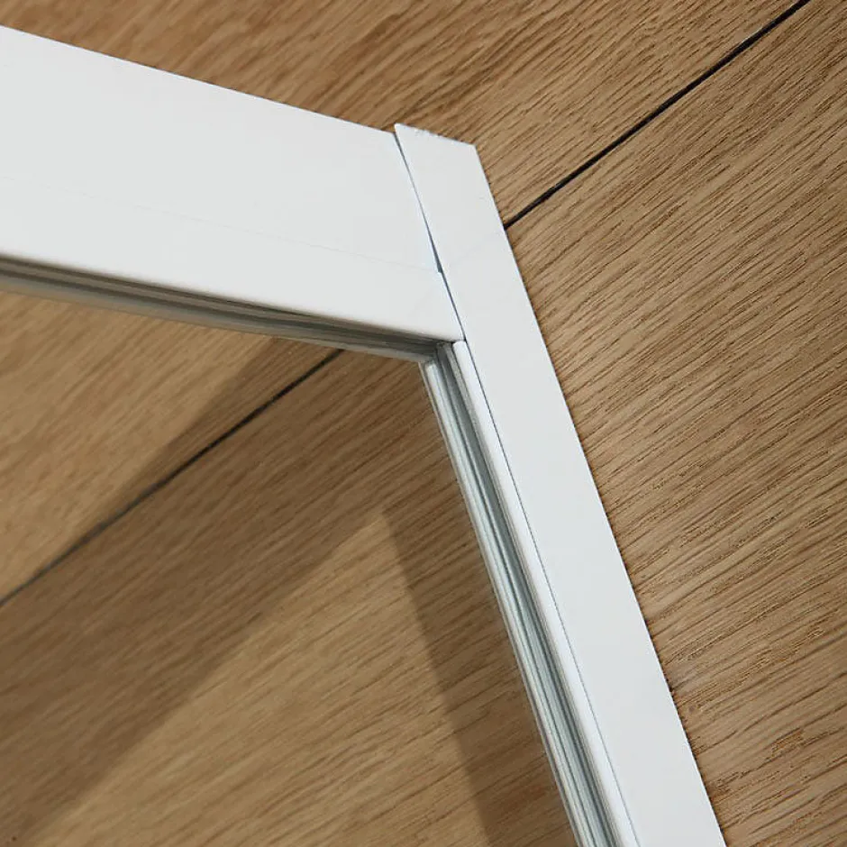 Kiamami Valentina Porte De Douche Extensible 80-90 Cm Profile Blanc En Aluminium Erice