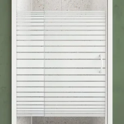 Aurlane Porte de Douche Extensible de 69 a 80 x 185cm - Profil Blanc - Verre Trempé 4mm - FLEXY* Porte De Douche