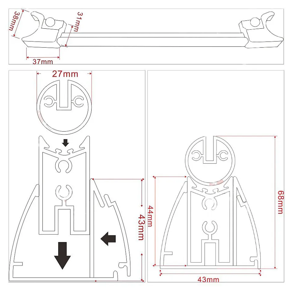 Saniverre Porte de douche GINA H.195 réglable de 104 à 108 cm verre 6 mm transparent -