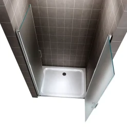 Saniverre Porte de douche KAYA H.180 réglable de 92 à 95 cm verre 6 mm opaque -