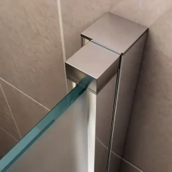 Saniverre Porte de douche KAYA H.180 réglable de 92 à 95 cm verre 6 mm opaque -