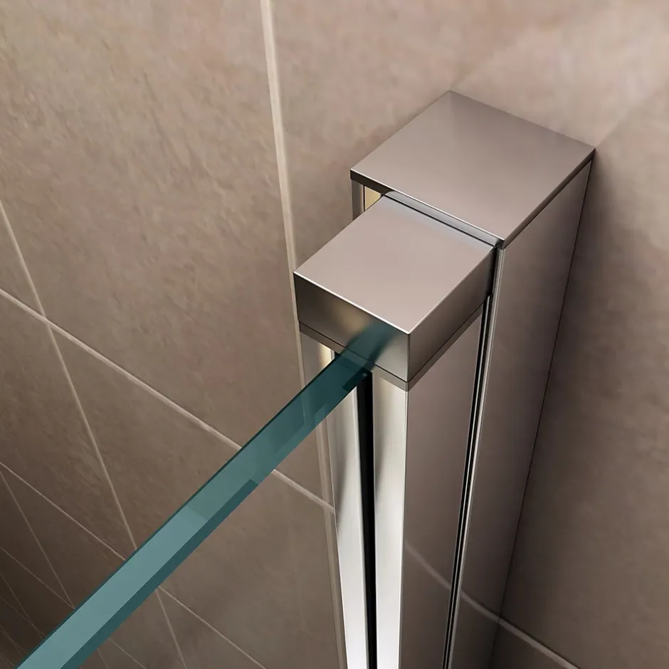 Saniverre Porte de douche KAYA H.180 réglable de 77 à 80 cm verre 6 mm semi-opaque -