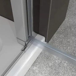 Saniverre Porte de douche KIMI H.190 largeur réglable 91 à 94 cm verre transparent -