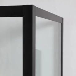 Kiamami Valentina Porte De Douche Niche 120 Cm Avec Côté Fixe 80 Cm Avec Verre Trempé Transparent 6 Mm - City* Porte De Douche