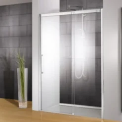 Schulte Porte de douche ouverture droite transparent 140 cm, Manhattan