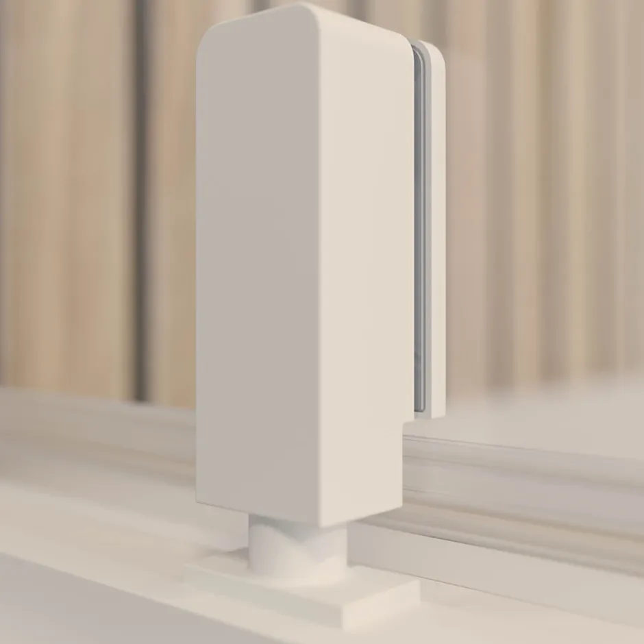 Schulte Porte de douche pivotante en niche l.90 x H.200 cm, verre transparent, profilé blanc mat, Impériale