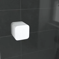 Galedo Porte de douche pivotante blanc Spot transparent 70 à 80cm* Porte De Douche