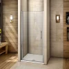 AICA Sanitaire Porte de douche pivotante 70cm en 6mm verre anticalcaire Installation en niche Hauteur 197cm