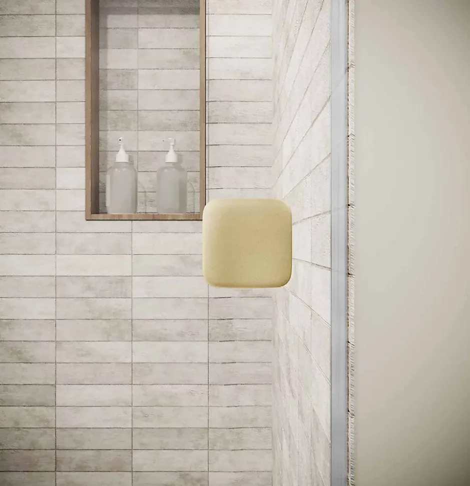 Aurlane Porte de Douche Pivotante 70x180 cm en Verre Trempe 5 mm - Finition Or Brosse - GOLD ELEMENTARY