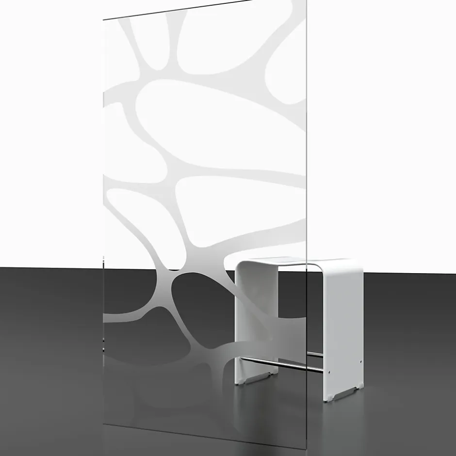 Schulte Porte de douche pivotante l.90 x H.192 cm, verre transparent, profilé noir, Zoé* Porte De Douche