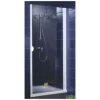 Schulte Porte de douche pivotante profilés blancs 80 cm anticalcaire, Sunny