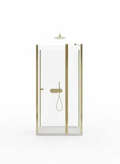 Otitec Porte de douche pivotante 90 cm doré CUBA GOLD* Porte De Douche