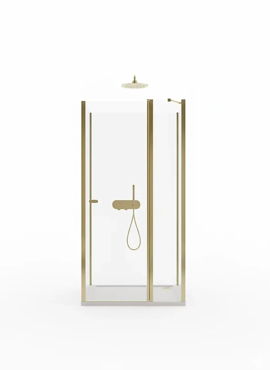 Otitec Porte de douche pivotante 90 cm doré CUBA GOLD* Porte De Douche