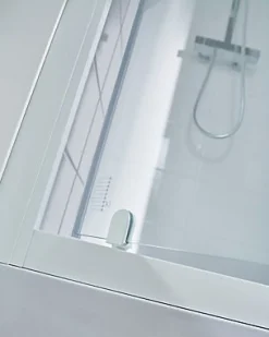 Cooke & Lewis Porte de douche pivotante Onega sérigraphié 90 cm