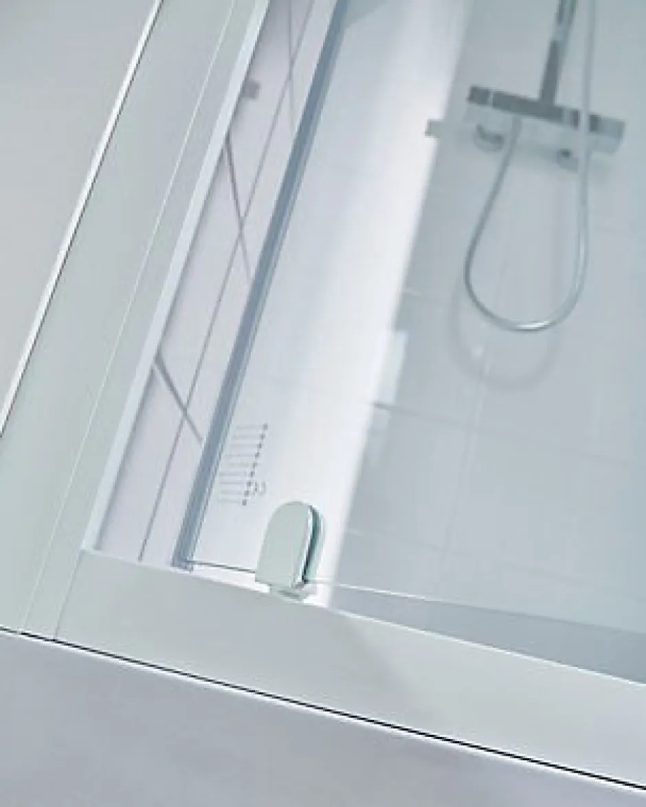 Cooke & Lewis Porte de douche pivotante Onega sérigraphié 90 cm