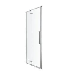 GoodHome Porte de douche pivotante Ezili transparent alu brossé 90 cm* Porte De Douche