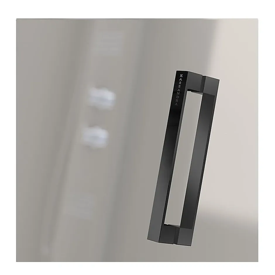 Kassandra Porte de douche pivotante NARDI profil noir mat 70-74 cm* Porte De Douche
