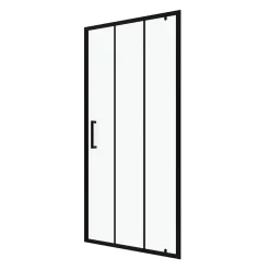 Galedo Porte de douche pivotante noir FactorX 90cm