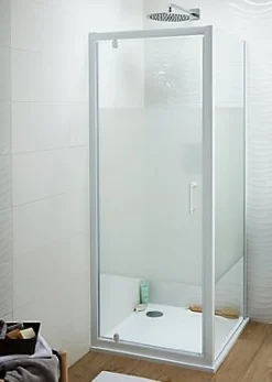 Cooke & Lewis Porte de douche pivotante Onega sérigraphié 80 cm
