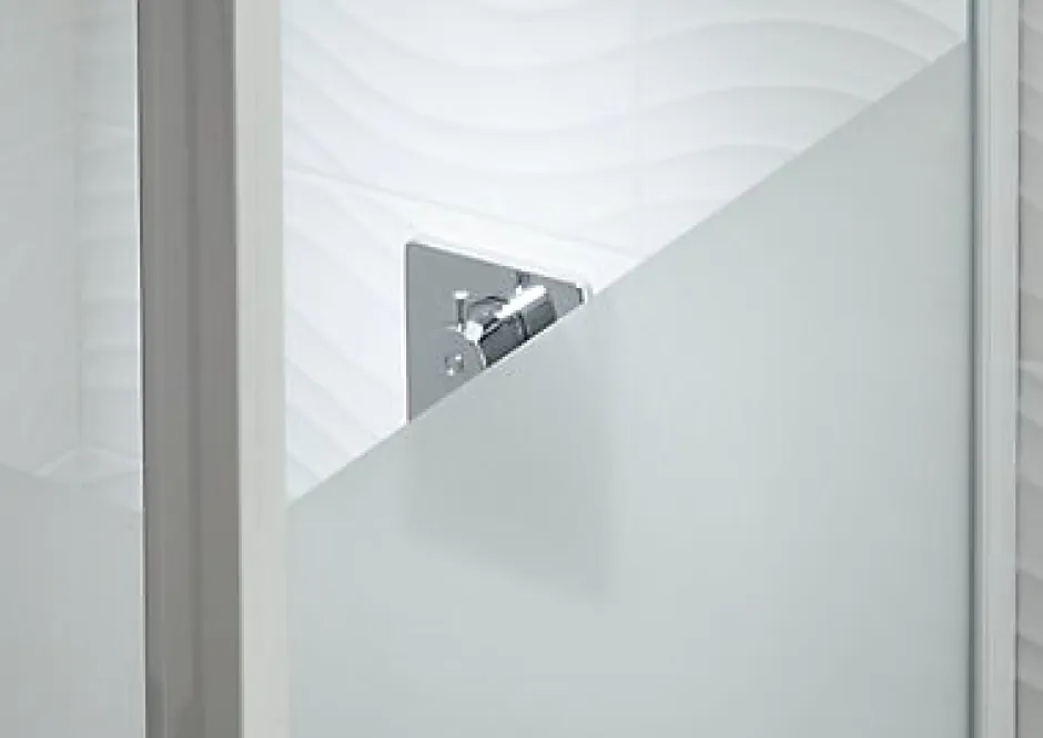 Cooke & Lewis Porte de douche pivotante Onega sérigraphié 80 cm